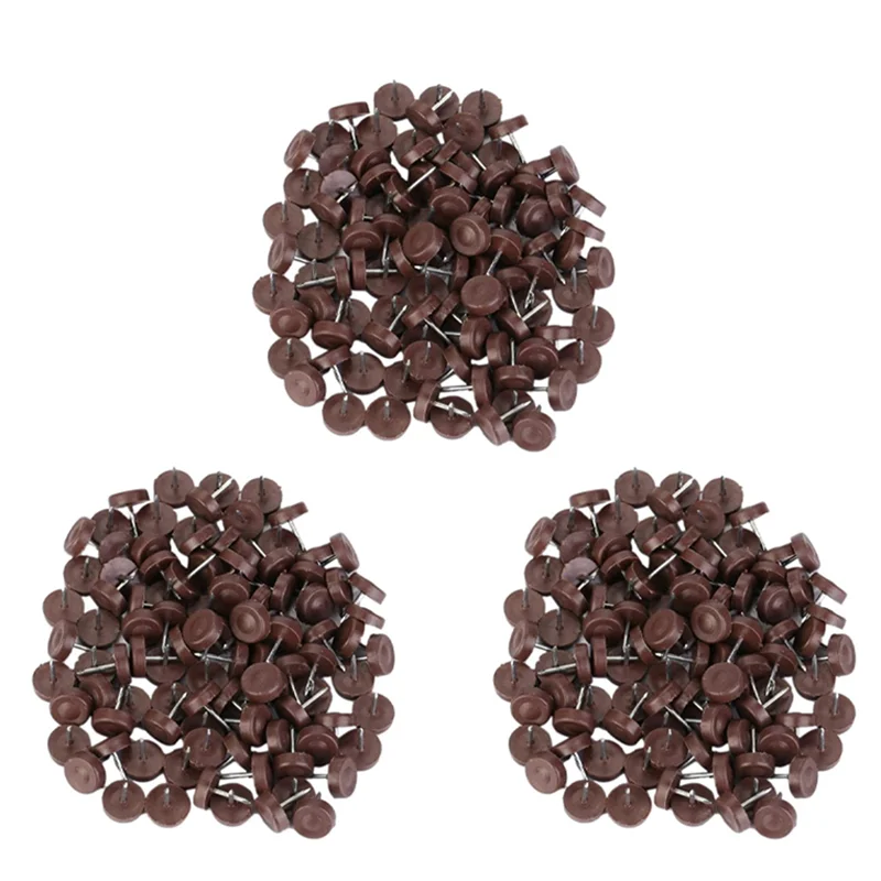 

AB42-300 PCS Chair Table Furniture Leg Bottom Feet Plastic Pads Glides Skid Nail Wood Floor Furniture Protector Noise Killer