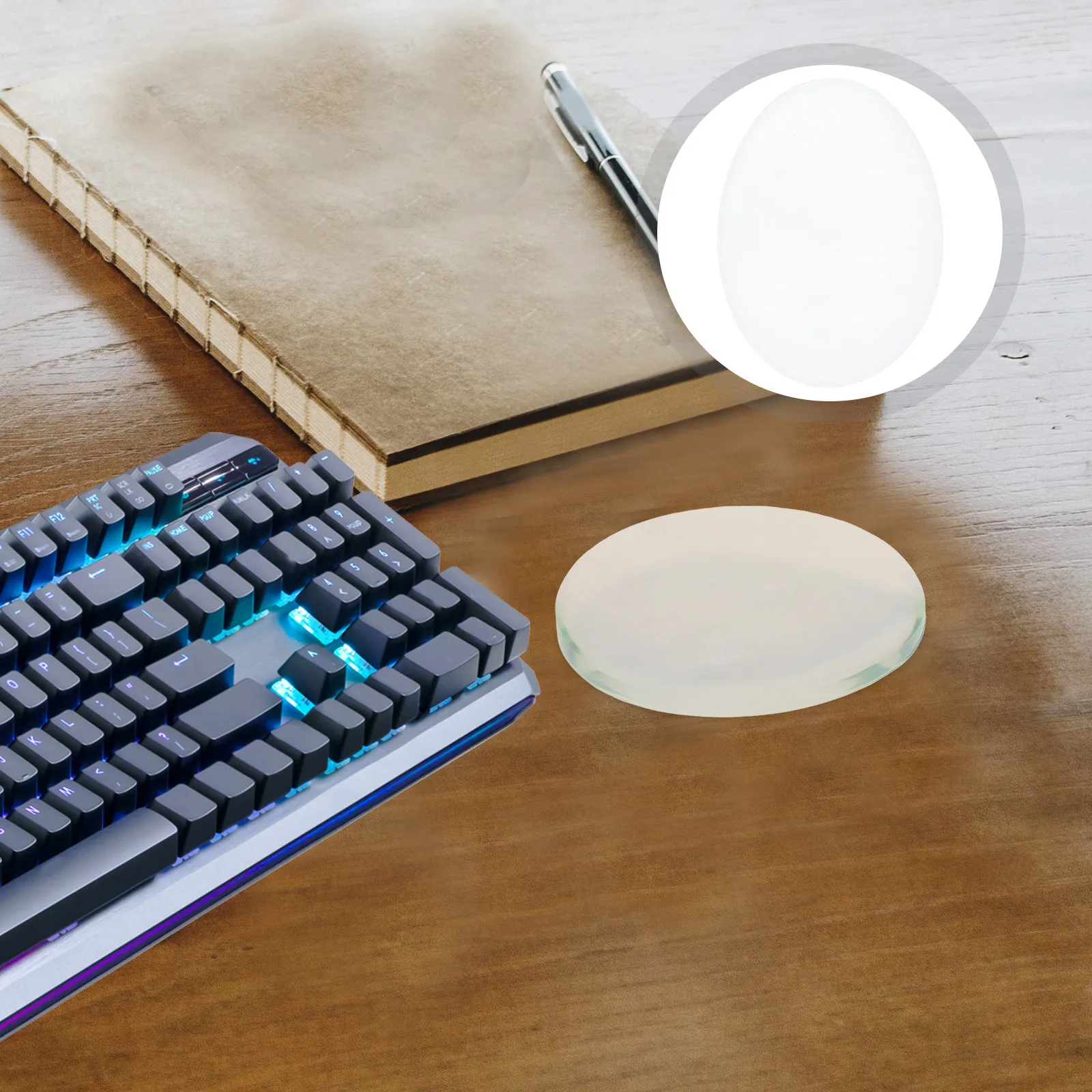 Comfortable Soft Transparent Silicone Mouse Wrist Pad Gel Cushion Support for Laptop Computer Gaming Office Mouse Wrist Rest