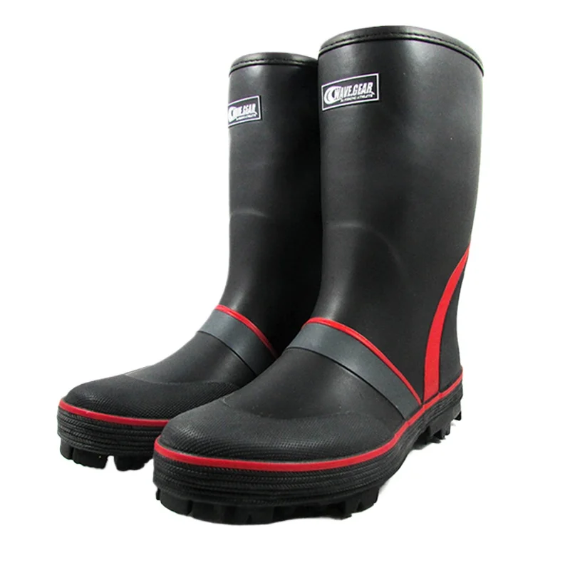 Outdoor Autumn and Winter Medium Tube Fishing Shoes Non-slip Waterproof Short Boots Men's Nail-soled Rain Shoes Fishing Supplies