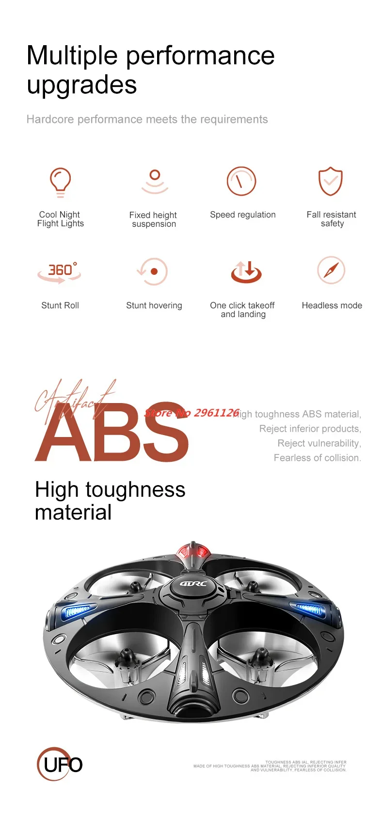 Smart Attitude Hold Hover Remote Control Helicopter Aircraft Intelligent Flying Ball Elementary School Drone Quadcopter Toy Gif