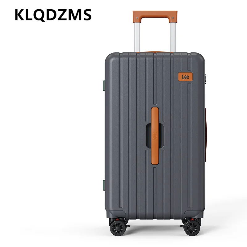 KLQDZMS ABS + ПК Чемодан 20 "24" 26 "28 дюймов Большая вместительная тележка Посадковая коробка Сверхлегкий ящик для пароля Чемодан на колесиках