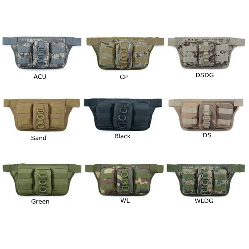 Men's Waist Bag Fanny Pack For Women Molle Belt Belly Bag Waterproof Phone War Bag For Hunitng Outdoor Camping Coach Fanny Pouch