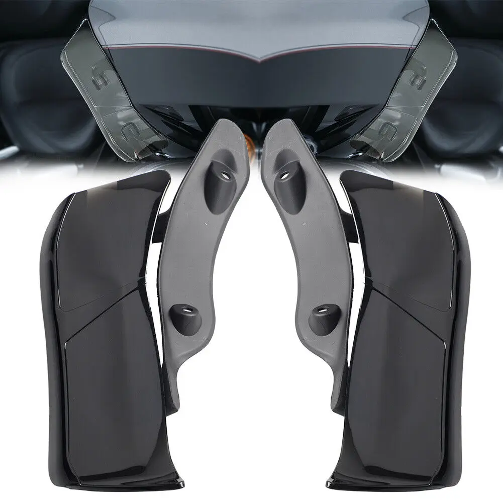 For Harley Road Glide FLTRU Adjustable Upper Side Wings Air Deflector Accent L&R