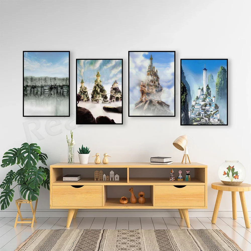 Fan Art The Last Airbender Poster, East, West, South, North Air Temple Wall Art Poster