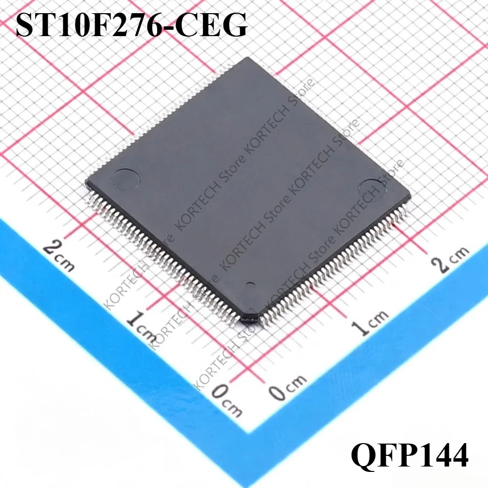 Original and brand new   ST10F276 ST10F276-CEG ST10F276-CFR 20X20X1.4MM QFP144 For Car radio board cpu chips