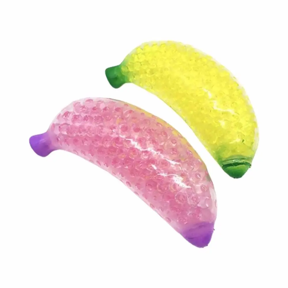 Novelty Fidget Toys Squeeze Toys Autism Toys Scented Bead Stress Reliever Mini Ball Toy Sensory Toy Simulation Fruit Banana