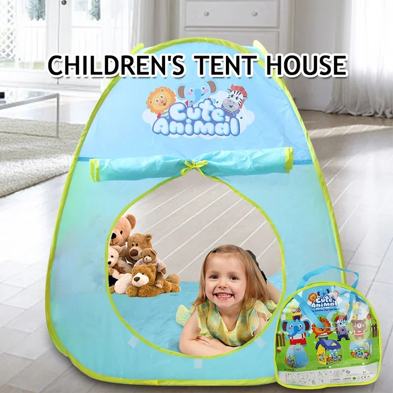 Praia crianças dos desenhos animados jogar tenda do bebê dobrável casa de jogo ao ar livre indoor crianças atividade casa teepee presente aniversário