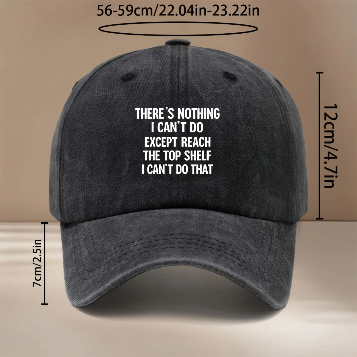This Is a Baseball Cap with the Print 