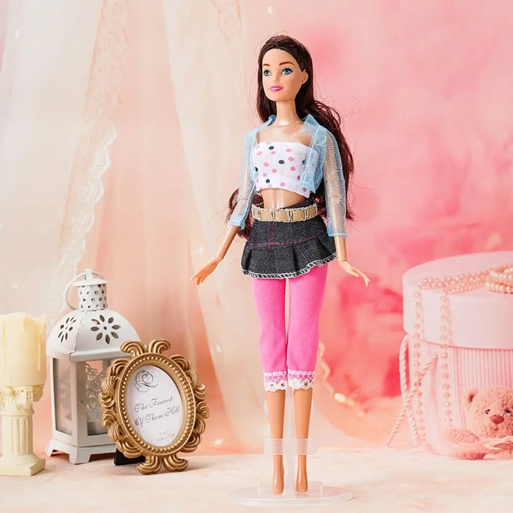 2023 Newest Doll Dress Fashion Casual Wear Jeans Pants Handmade Girl Party Clothes Doll Skirt Shirt For 30cm Doll Accessories