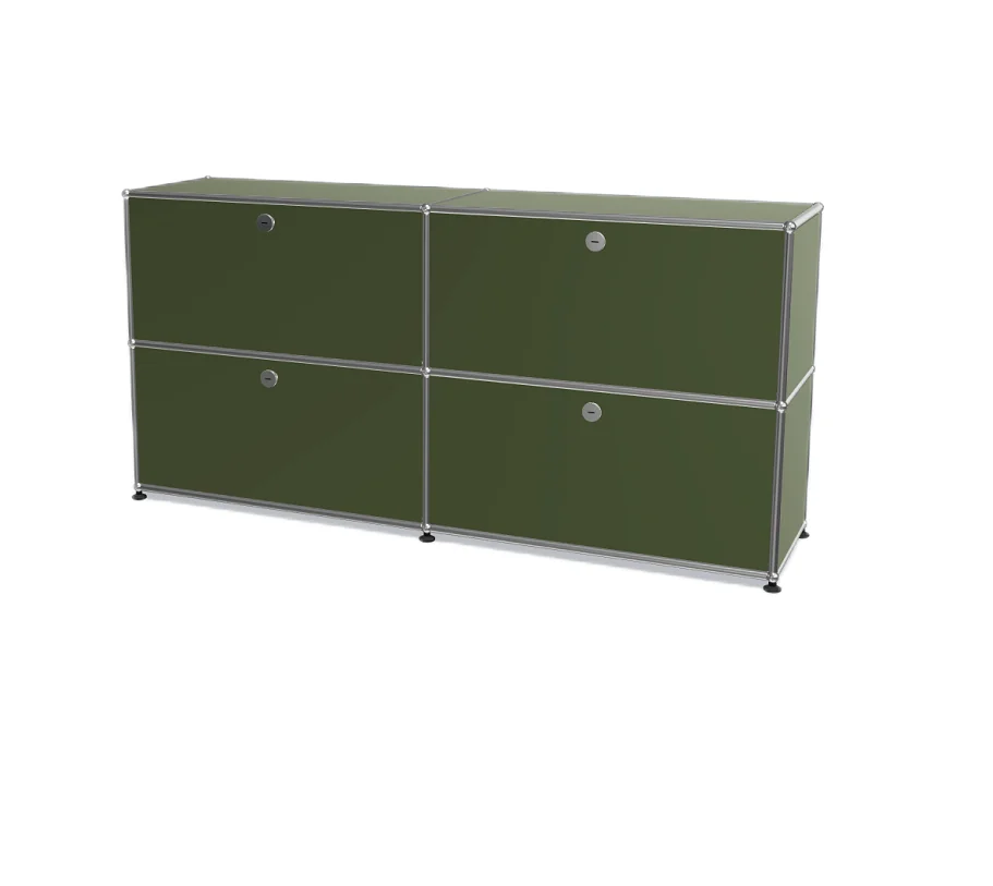 

Modern Cabinet Side Desk Modular Bookcase Stainless Steel for Kitchen Dining and Bedroom Use