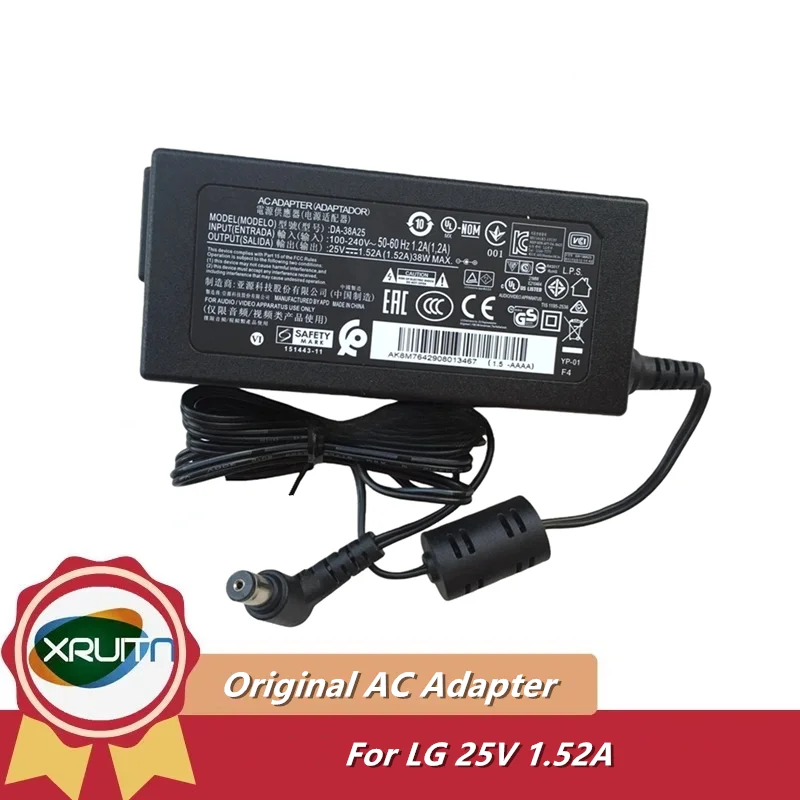 Original DA-38A25 Power Adapter 25V 1.52A 38W Charger For LG SJ8 SJ4 SH4 SH5 SK5Y SL4R SY8G SK8 SH8 LH7 SL7Y SN4 SH6 Sound Bar