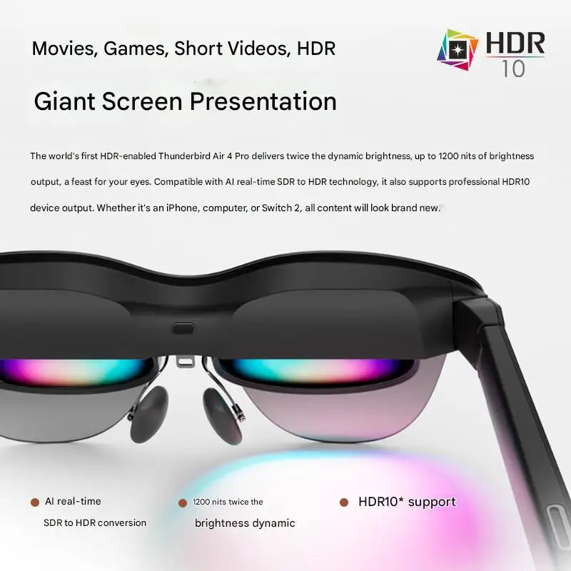 [2025 New Product] RayNeo Air4 Pro Smart AR Glasses Smart Glasses HD Giant Screen Viewing Glasses