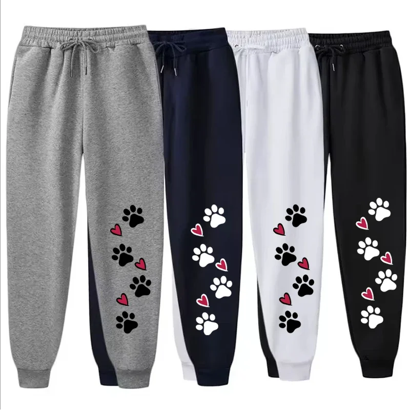 

Брюки с принтом Love Claw Seal, женские забавные каваи, спортивные повседневные брюки для фитнеса и бега, модные флисовые спортивные штаны на шнурке