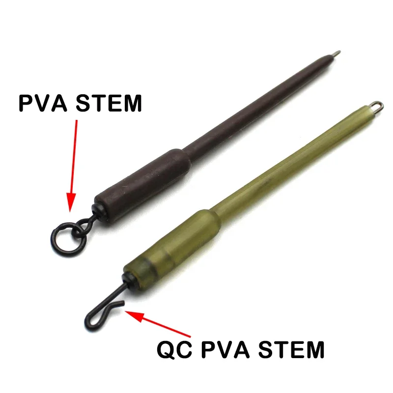 8pcs Carp Fishing QC PVA Bag Stems Pop Up Boilies Carp Bait Lure For Carp Hair Rig Tool Carp Coarse Method Feeder Tackle