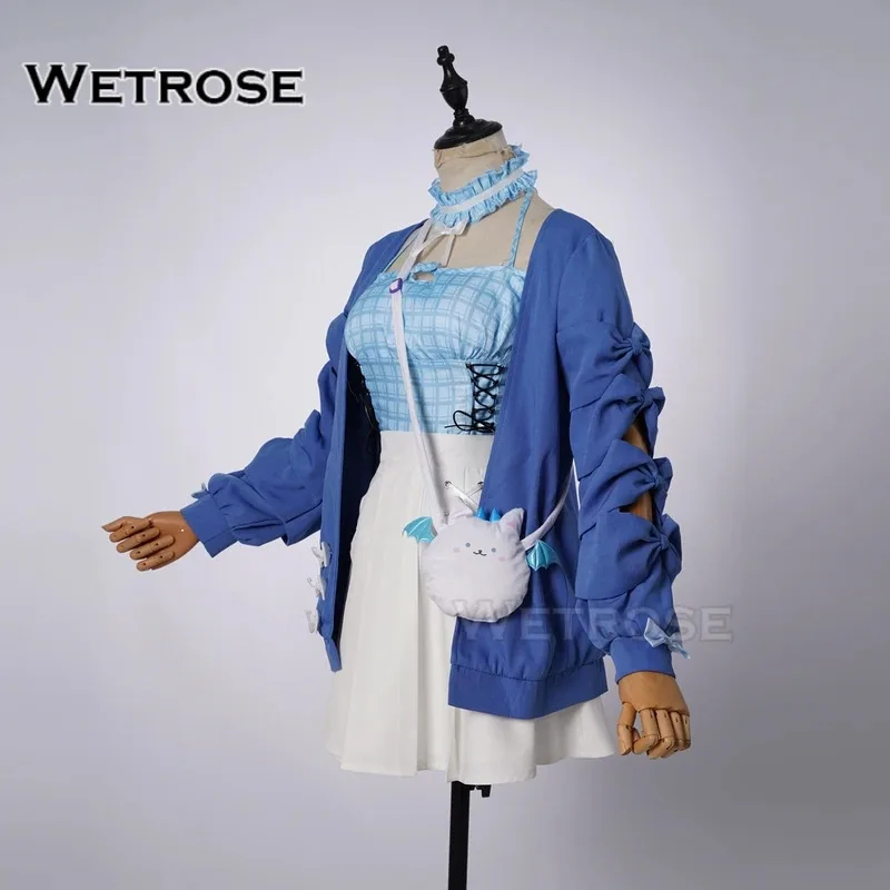 [Wetrose] متوفر في المخزون Fuwa Fuwawa Abyssgard أزياء تنكرية فستان يومي Hololive Holo Vtuber EN ملابس غير رسمية معطف عباءة