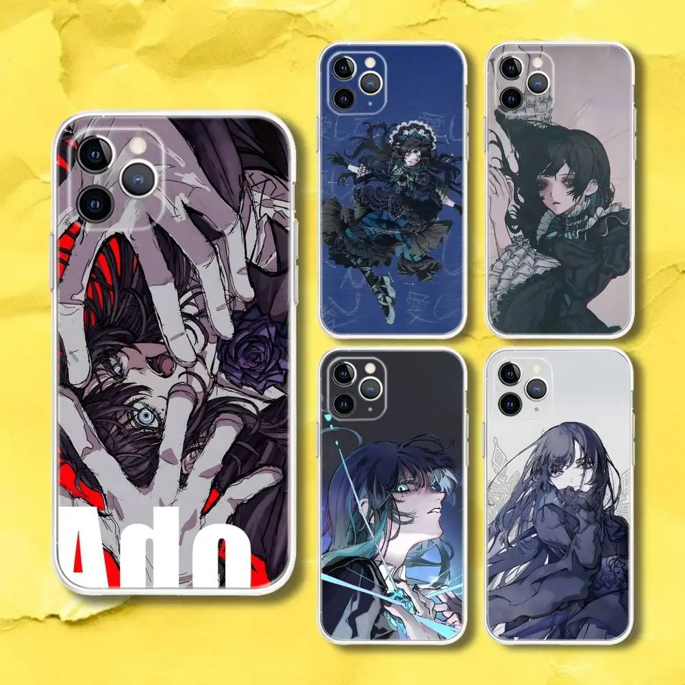 

Ado Kyogen X Uta Phone Case For iPhone 17,16,15,11,12,14,13 Pro Max Plus Mini X,XS,XR,7,16E Air Transparent Cover Fundas