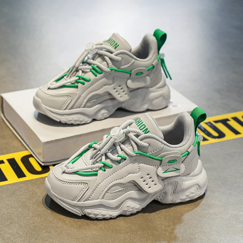 

Boys' shoes Daddy Shoes 2025 new medium and large children children boys casual sports shoes elementary school running shoes