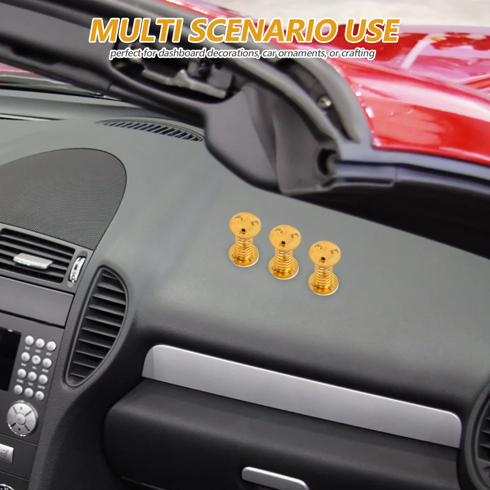 20 pezzi che scuote la testa base a molla supporto per cruscotto in metallo leggero per accessori per ornamenti per auto artigianali con testa Bobble fai-da-te
