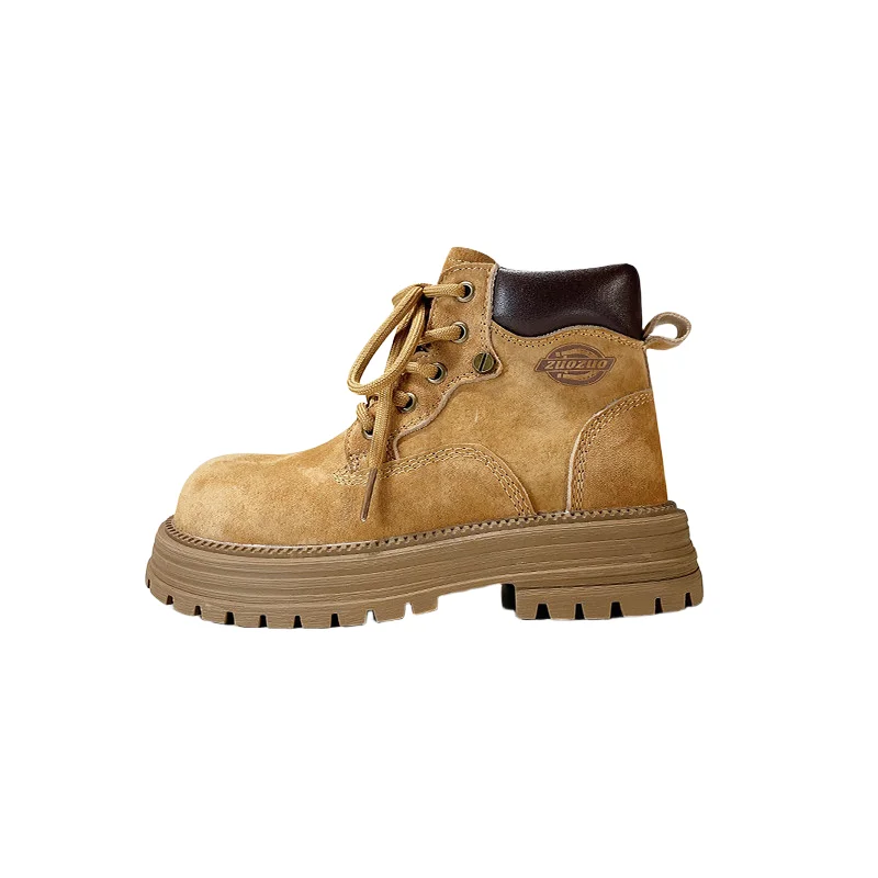 Fashion Boy Girl Short Boots Non-Slip British Style Boots Children's Side Zipper Design Single Boot Leather Boots Anti-skid