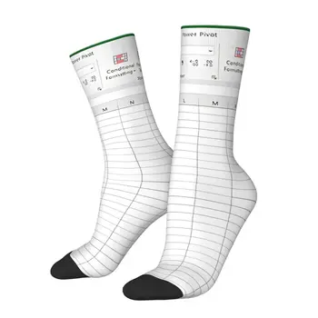 เปล่า Excel แผ่นถุงเท้าฤดูใบไม้ร่วงถุงน่อง Gothic Men WARM Soft ถุงเท้าออกแบบปีนเขาถุงเท้าป้องกันแบคทีเรีย