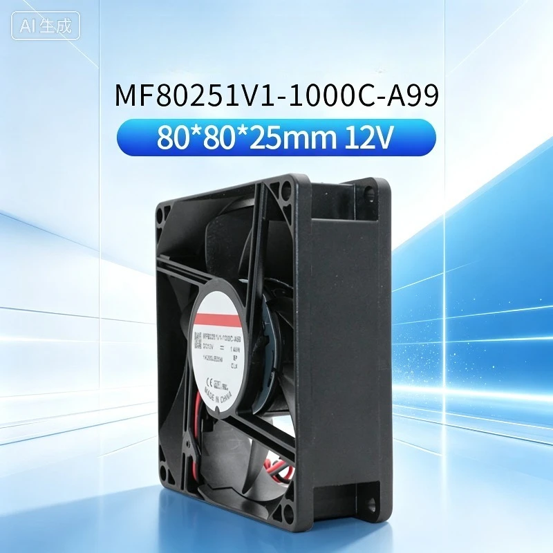 2PCS Maglev Cooling Fan For SUNON MF80251V1‑1000C‑A99 8025 8CM 12V 1.44W