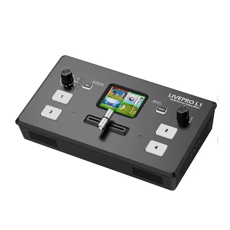 L1 V1 Multi Format Video Mixer Switcher 4xHDMI Inputs Camera Production USB3.0 Multi-camera Live Streaming Youtube