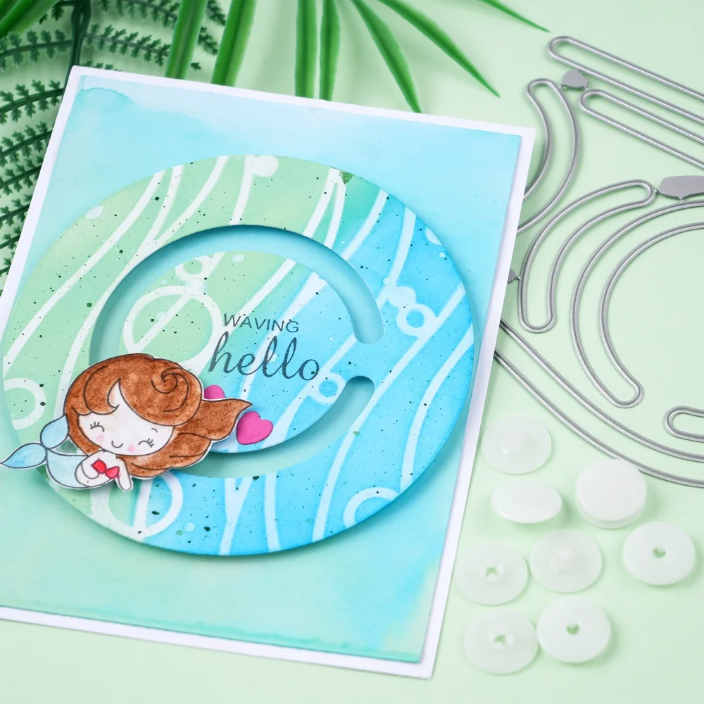 50 Pares de Discos Redondos de Encaixe com Botão de Pressão, Ferramentas Artesanais para Artesanato de Cartões, Slider, Spinner, Braço Articulado, DIY e Scrapbooking