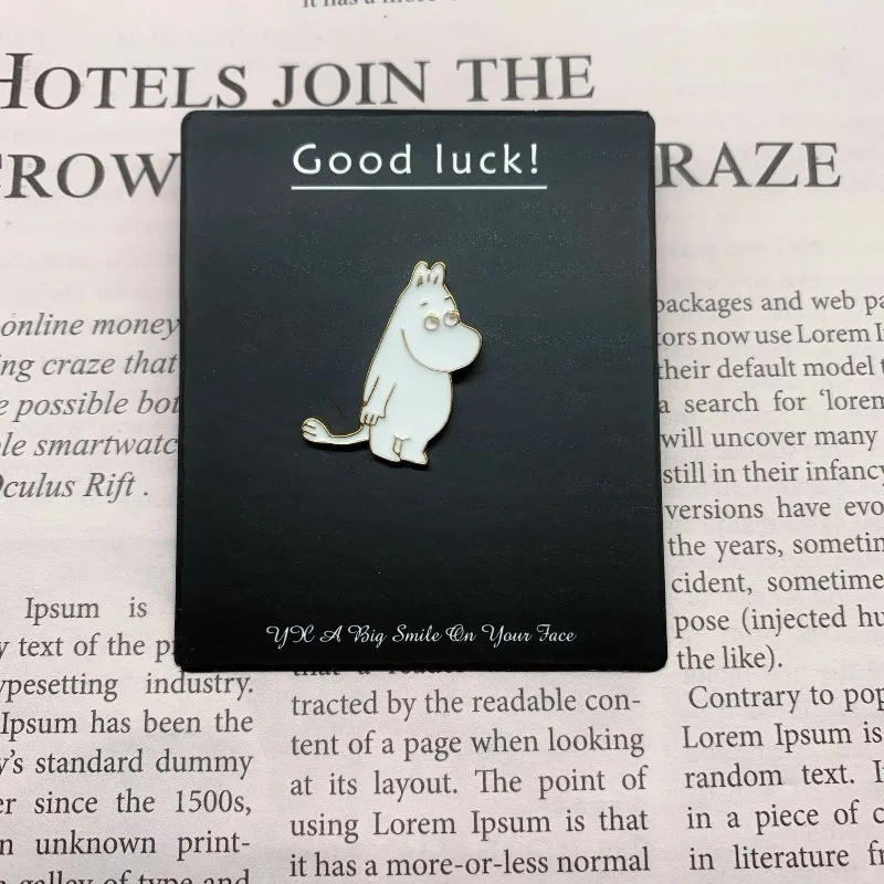 Moomin Modische, exquisite Brosche, elegante Anstecknadel, vielseitig einsetzbar, für den täglichen Gebrauch, dekorativ