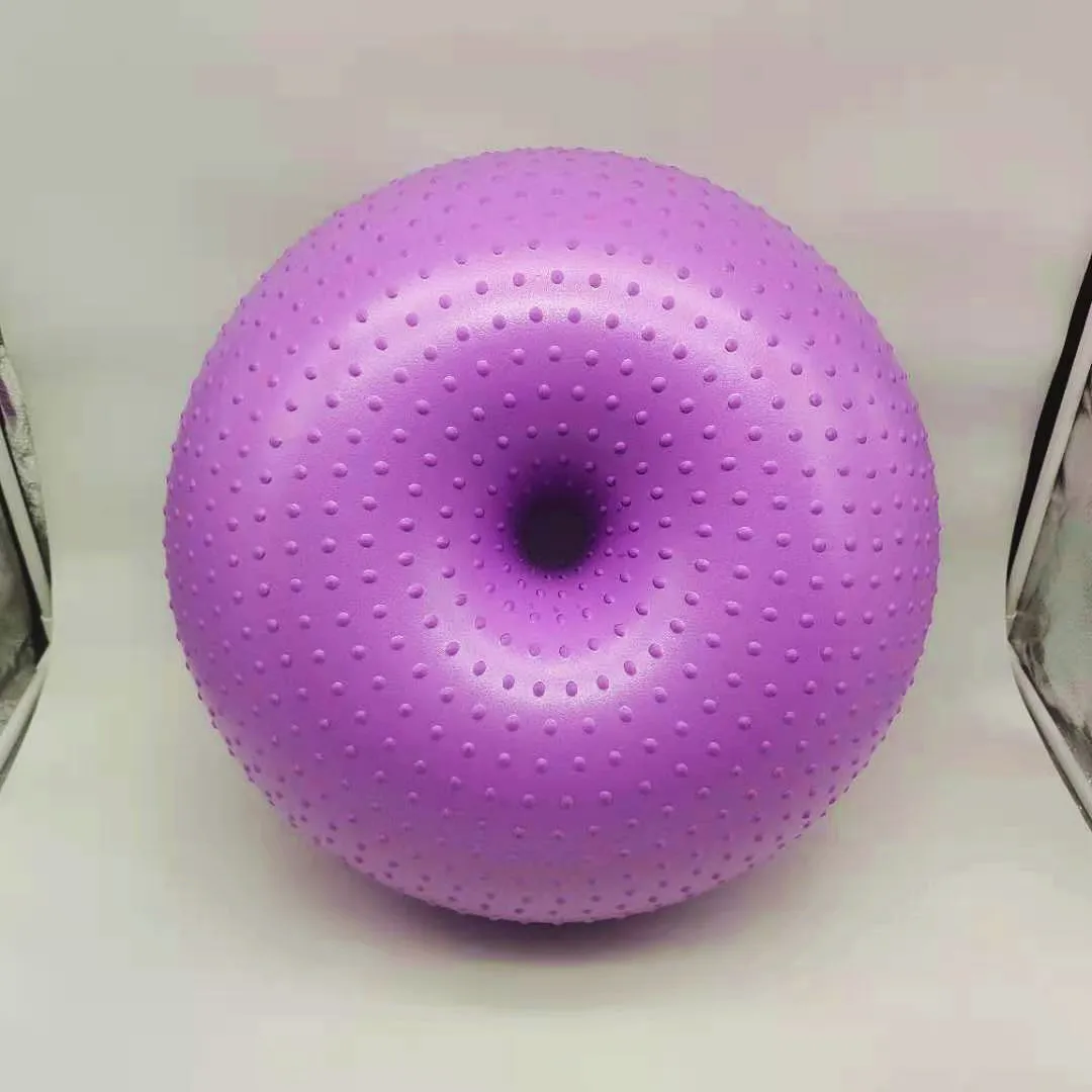 New Yoga Ball Donuts Thickened Large Yoga Apple Ball Fitness Home Spot