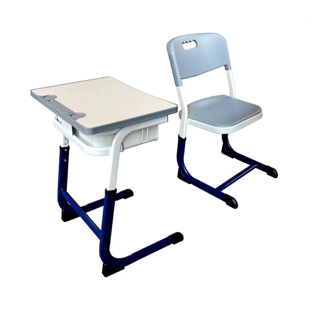 ADVAN JW-12A Mesa e cadeira para ensino médio, mesa para sala de aula universitária, conjunto de mesa e cadeira para estudo de estudantes