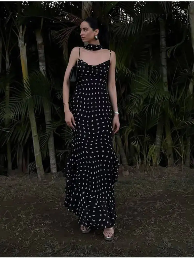 Retro Polk Dot Long… - image