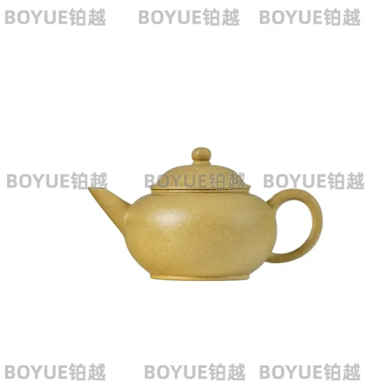 Yixing Zisha Teapot Semi Handmade Benshan Green Clay Horizontal Pot Traditional Chinese Kung Fu Tea Set Gift for Home Use