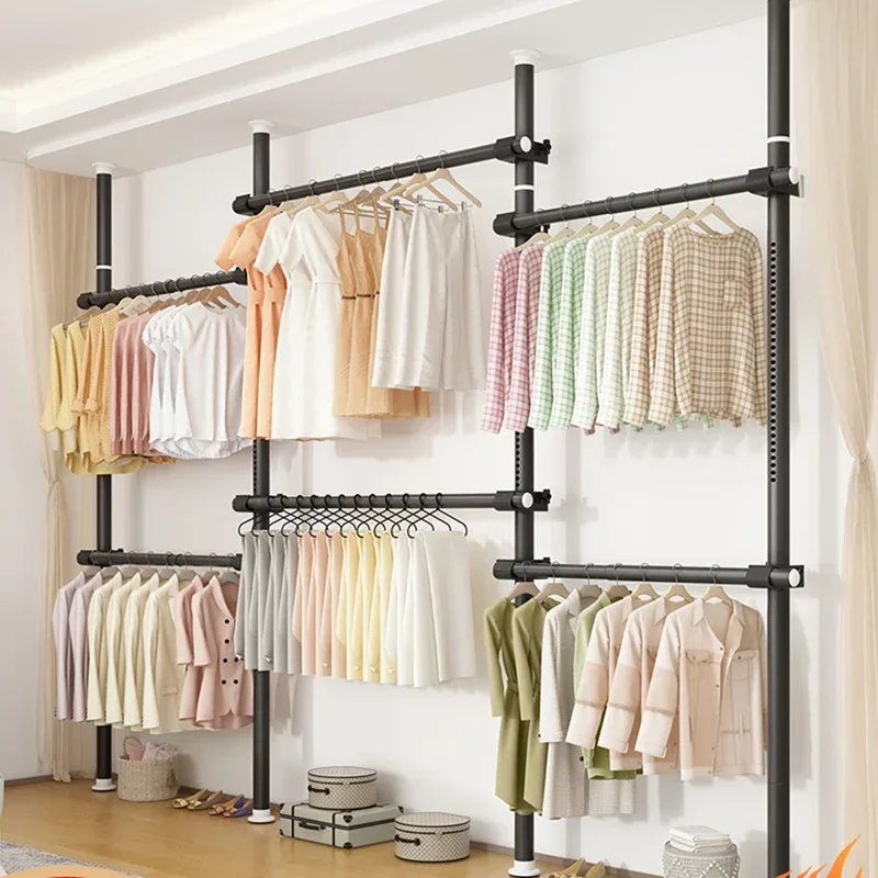 

Coat Racks Clothes Hanger Clothing Storage Floor Bedroom Garment Rack Rail Living Room Percheros Wall Coat Rack Furniture