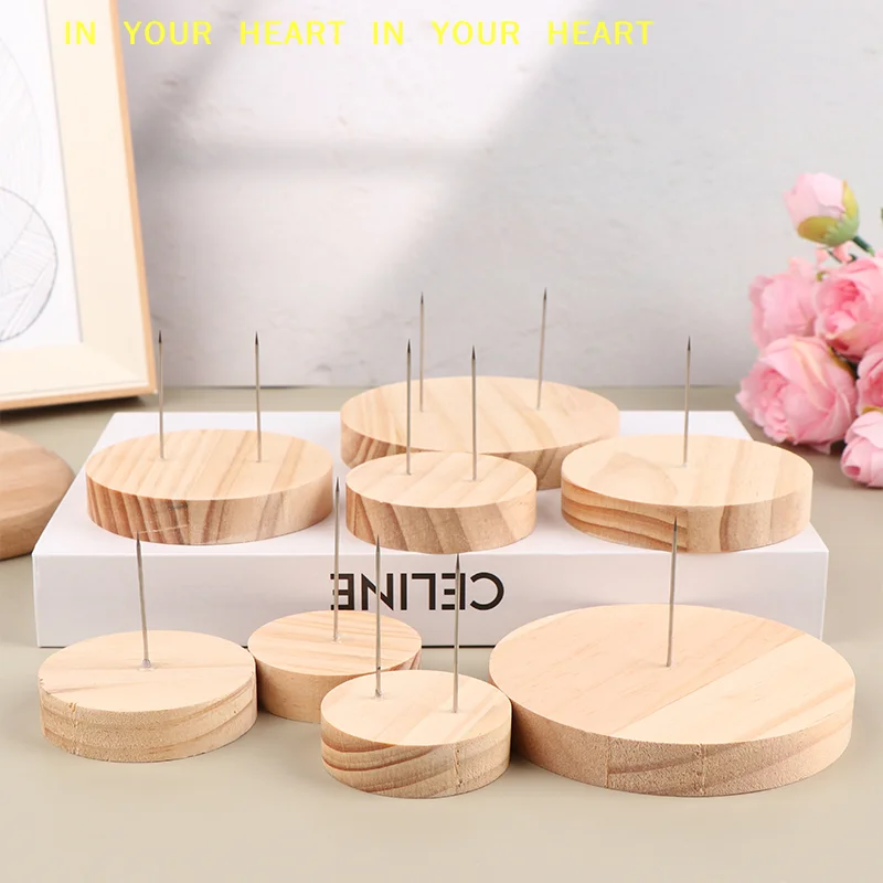 【X】Wooden Figure Animal Action Suppprt Base Display Stand Holder Crochet Stands Rack Support Storage Base