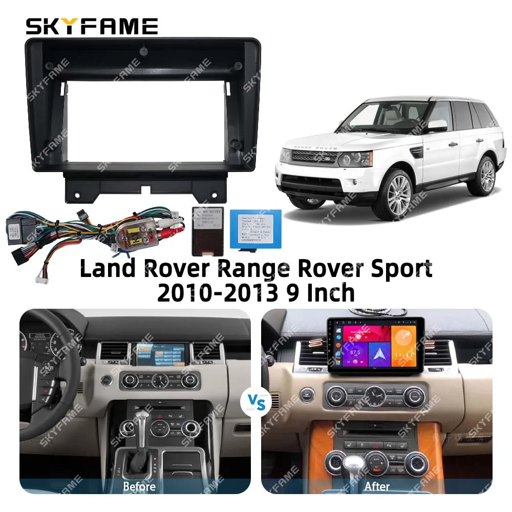 SKYFAME إطار السيارة فآسيا محول Canbus صندوق فك أندرويد راديو داش تركيب لوحة عدة لاند روفر رينج روفر سبورت