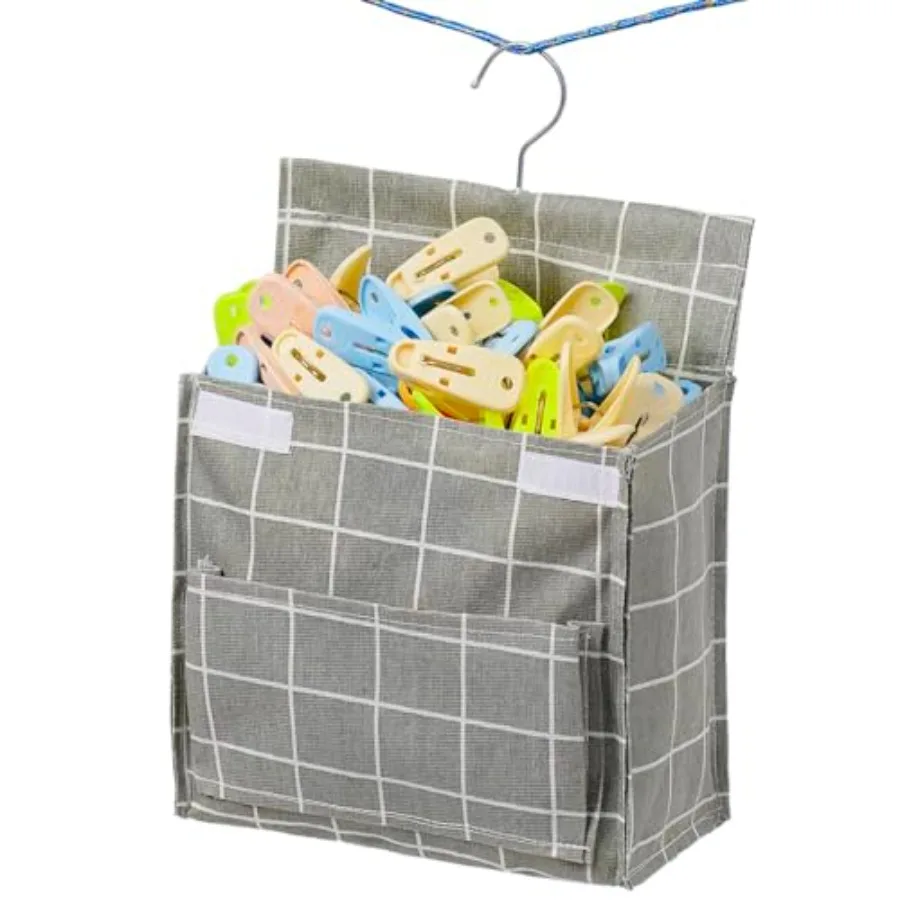 

Сумка для прищепки для белья на веревке, водонепроницаемая сумка для одежды на открытом воздухе с крышкой, большая отверстие, большая вместительная прищепка для белья Stor