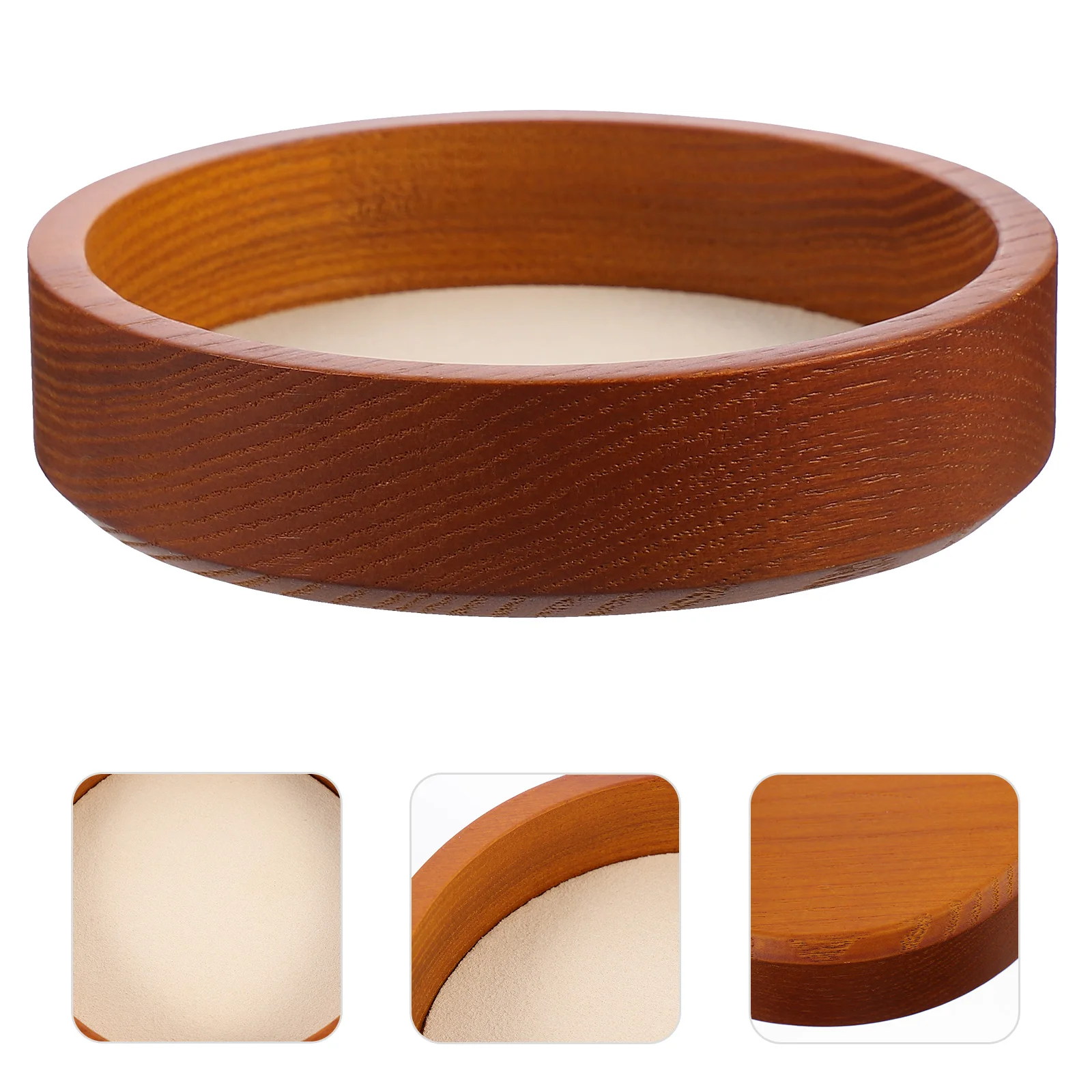 

Solid Wood Jewelry Stand Support Tub Organizer Bracelet Showing Ring Display Holder