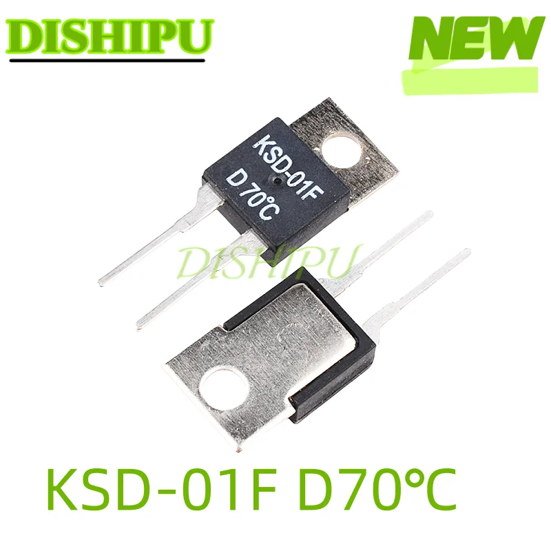 5Pcs,Ksd-01F Juc-31F Temperature Switch Relay Normally Closed Thermal Control Open40/45/50/70/80/95/100/110/120/125/130,Degrees Celsius