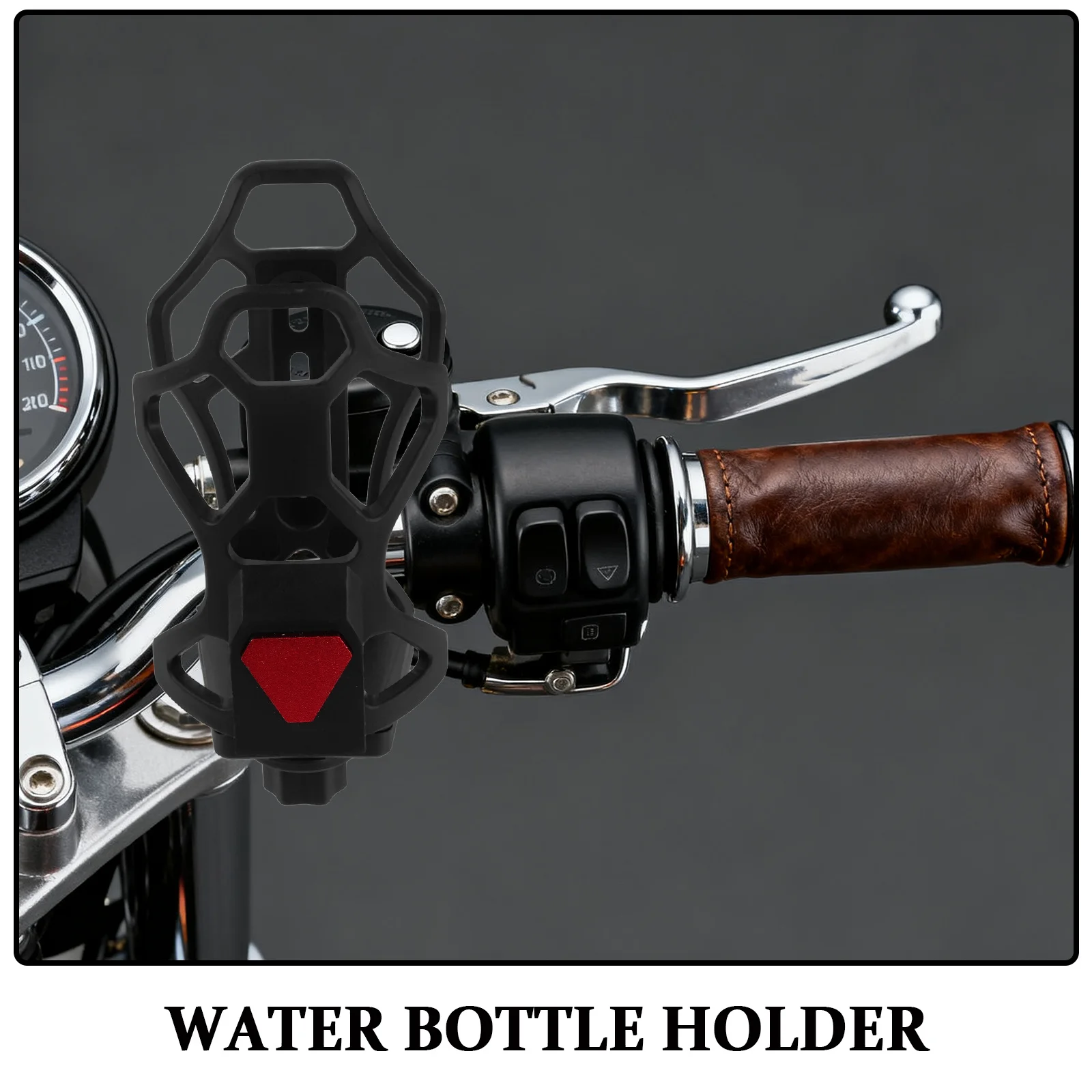 Держатель для стакана с водой для мотоцикла, черный универсальный держатель на руль для велосипедной клетки для бутылки, противоударный держатель для велосипедной чашки для