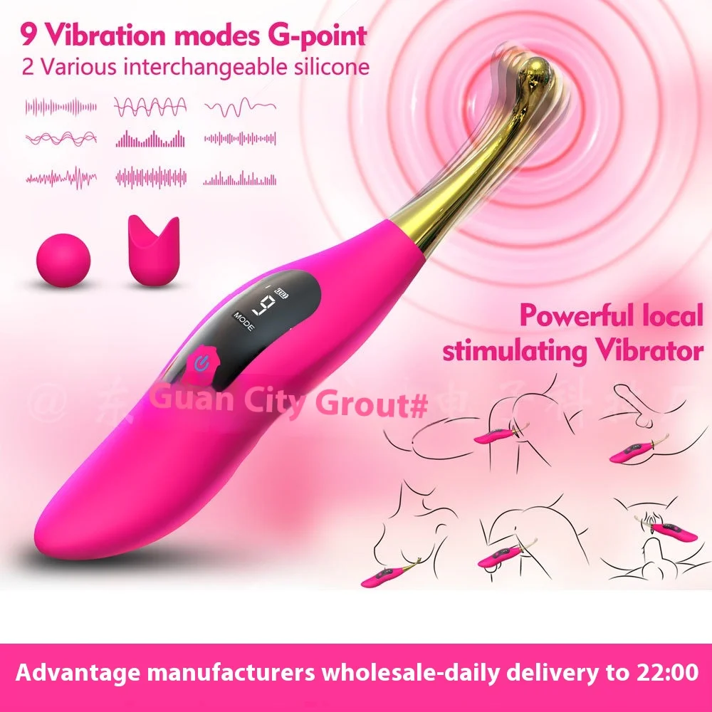Female Masturbation Device Clitoral Stimulation The Climax Pen Nipple Vibration Sex Toys Charge Equipped with A Display Screen