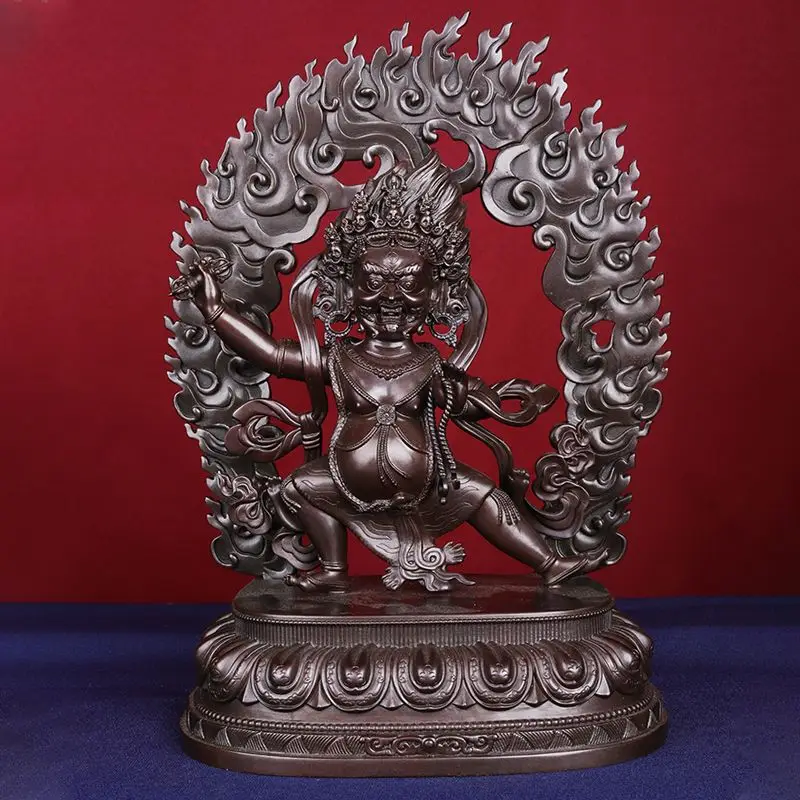 Vajra Hand Buddha Statue Pure Copper 7 Inch 10 Inch 15 Inch Gilt Dedicated to Tibetan Buddhist Hall Tabletop Bronze Statue Pendu