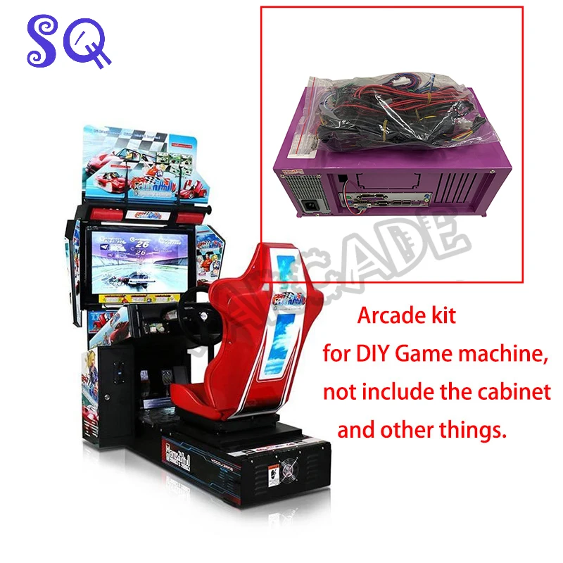 Arcade Racing Car Kit Outrun Coin Operated Arcade Machine Driving Simulator Car Racing Games Arcade Kit 110V/220V