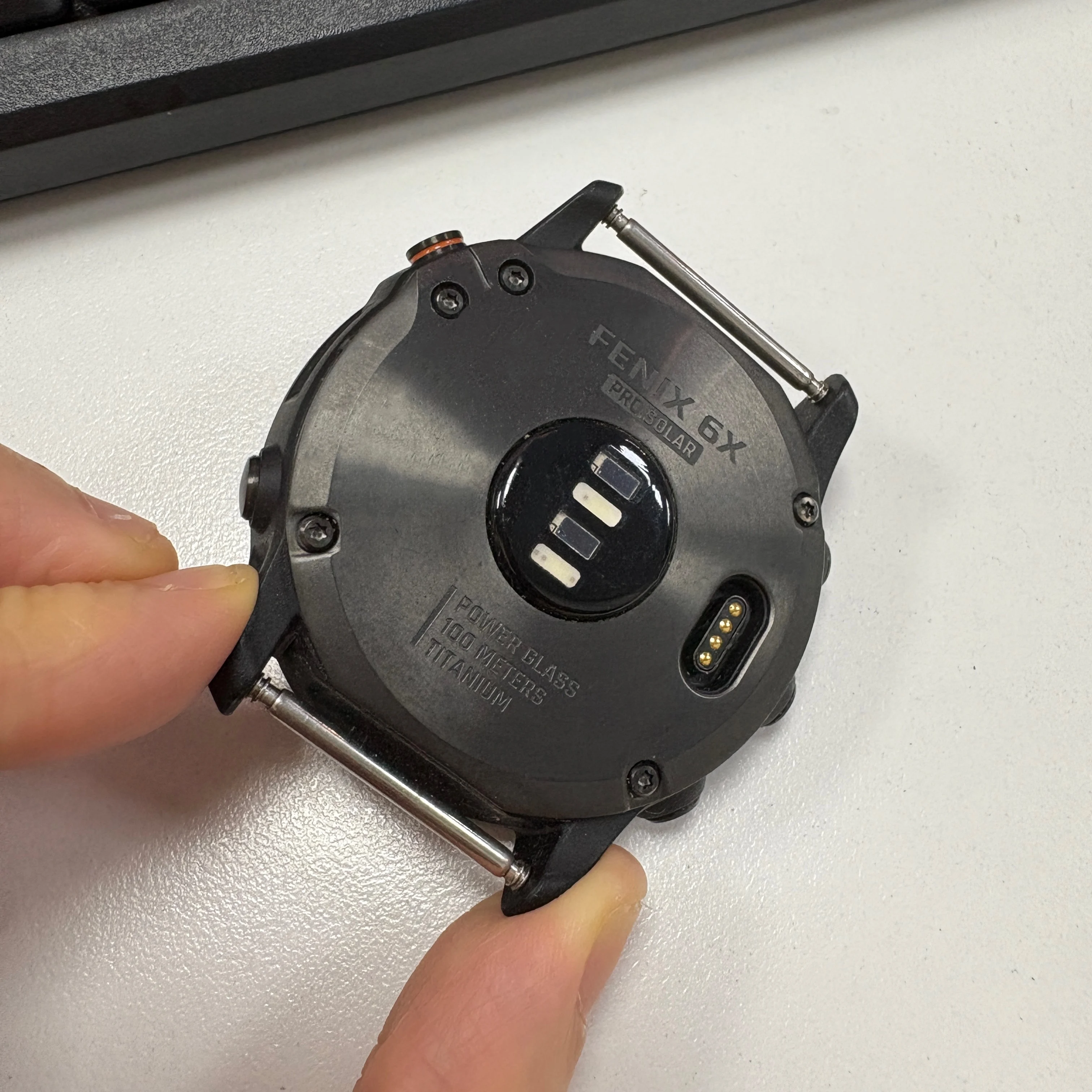 

Back Cover For Garmin Fenix 6x Pro Solar Without Battery Rear Cover With Power Button Repair Replacement Part