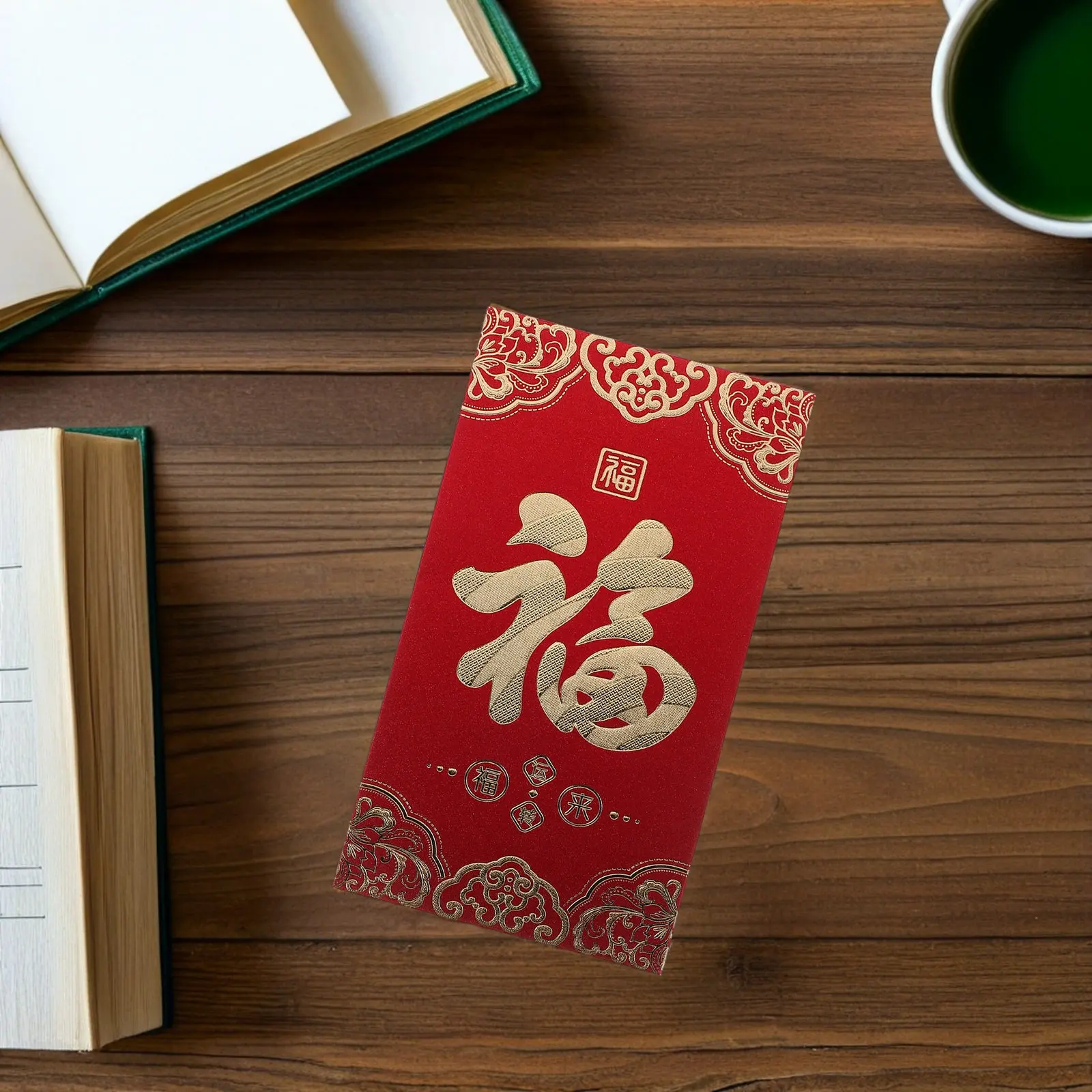 60Pcs Chinese Red Envelopes Year of The Horse Festive Fu Design Vibrant Intricate Patterns Lunar New Year Money Envelopes