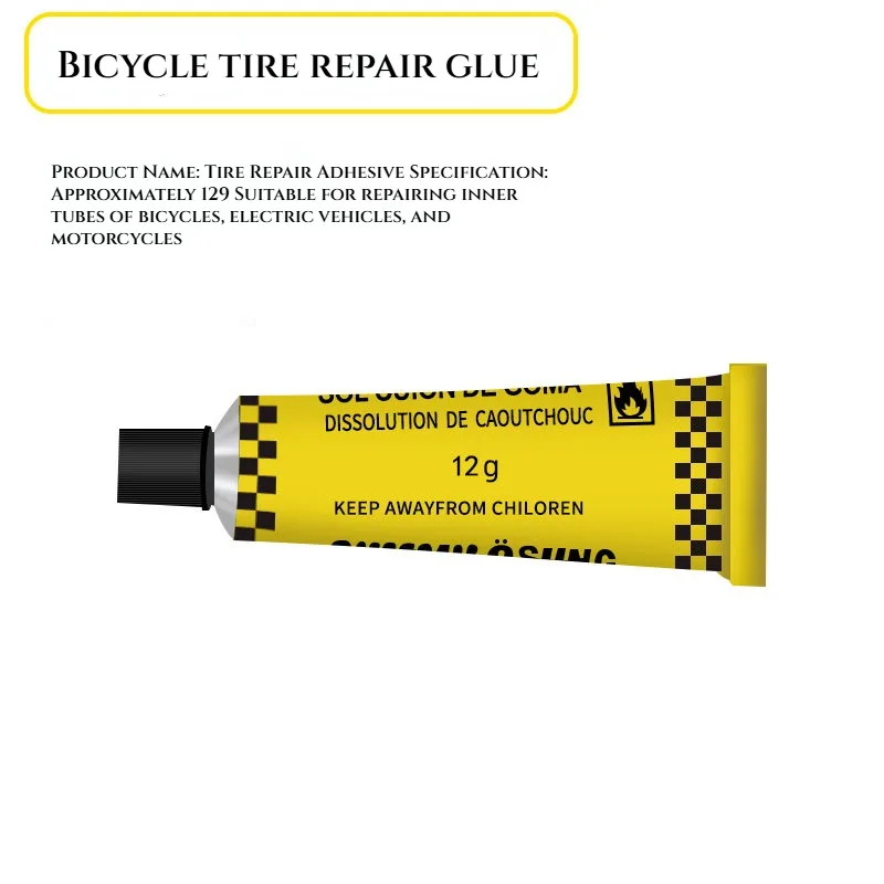 12/20g Tire Repairing Glue Inner Tube Puncture Strong Bonding Cold Repair Glue Car Motorcycle Bicycle Tire Repairing Glue Tool