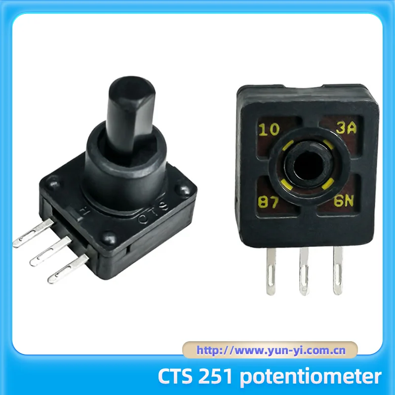 Imported U.S. Original CTS Adjustable Rotary 10K Resistor 251B12T103A6NB Industrial Aerial Vehicle Remote Control Potentiometer