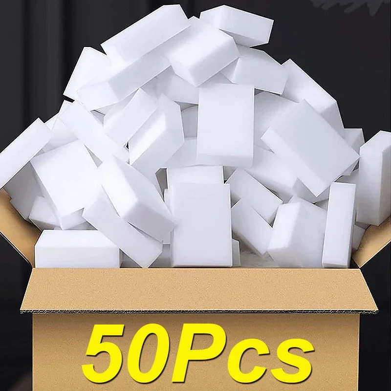 10/50 pçs esponja de melamina esponja mágica borracha melamina esponja limpador esponjas de limpeza para cozinha ferramentas de limpeza do banheiro