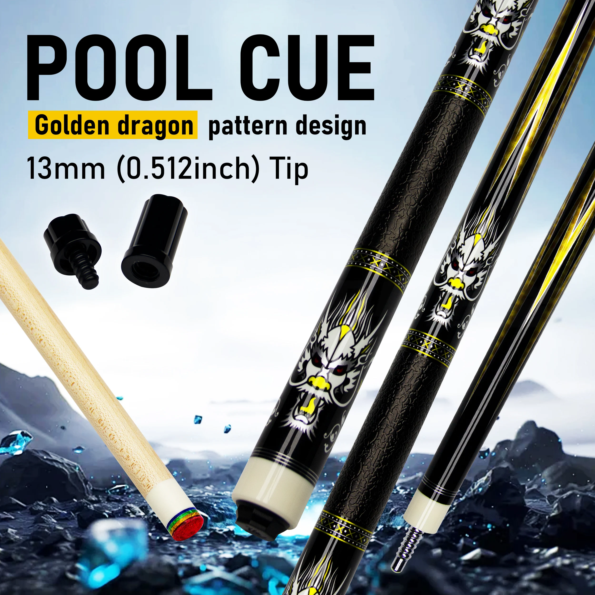 

High-Quality Maple Wood Billiard Cue with Leather Grip Durable Pool Stick for Sports And Games