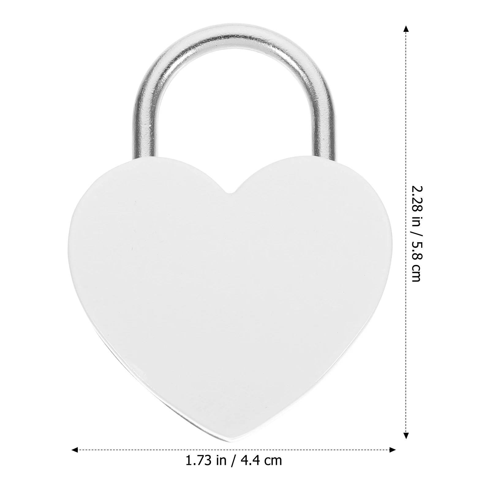

Heart Shaped Padlock Zinc Alloy Suitcase Luggage Locker Backpack Small Size Key Craftsmanship Lightweight Compact Jewelry Box