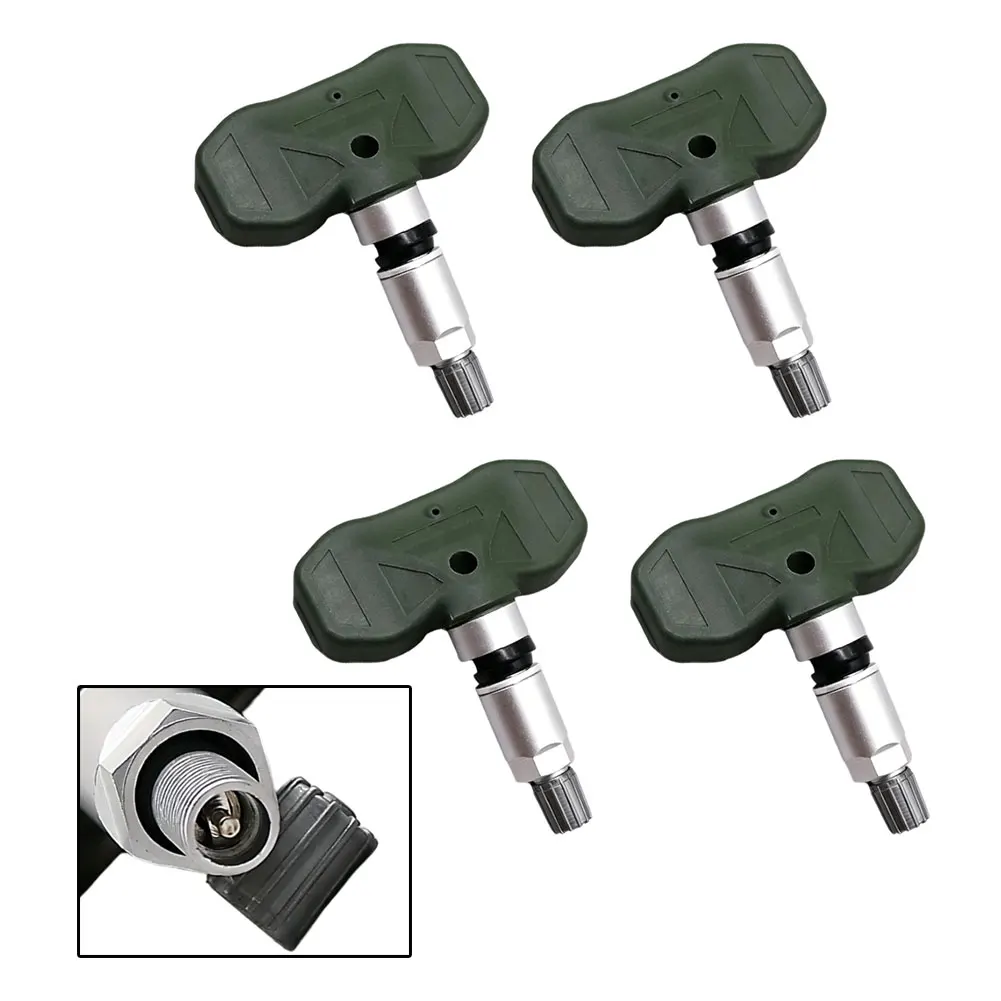 

Black TPMS Sensor Tire Pressure Sensor Replacement Vehicle Safety Sensor Direct Replacement Type Plastic Housing Material